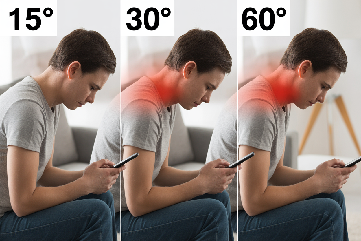 poor posture on the spine